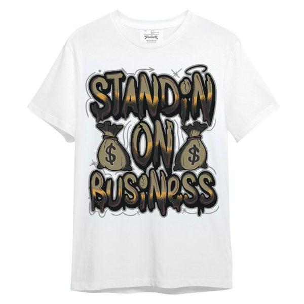 Black Olive 7s Shirt - Standin' Business Graphic Unisex Shirt Matching Jordan Shirt Jezsport.com