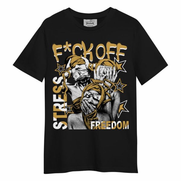 Retro Light Ginger 14s Shirt, Fck Off Stress Freedom Unisex Shirt Matching Jordan Shirt Jezsport.com