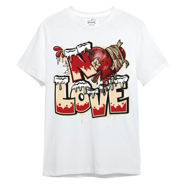 Dunk Low Strawberry Waffle Shirt, Drip No Love Unisex Shirt Matching Jordan Shirt Jezsport.com