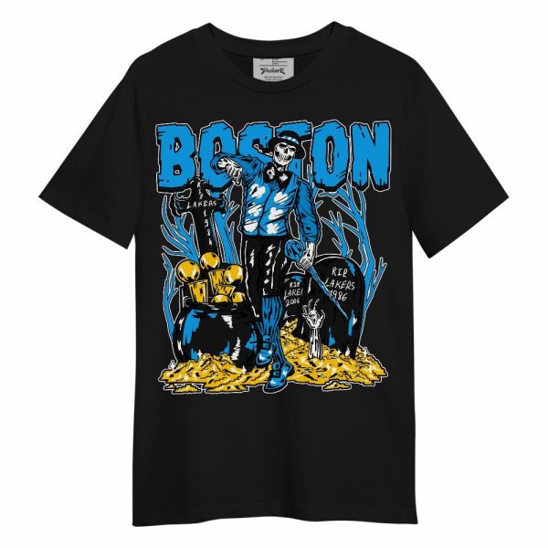 Black University Blue 2022 13s Shirt - Goldrush Skeleton Unisex Shirt Matching Jordan Shirt Jezsport.com