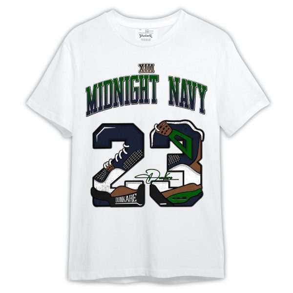 Midnight Navy 13s Shirt, Number 23 4s Shirt Outfit Matching Jordan Shirt Jezsport.com