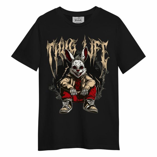 Dunk Low Strawberry Waffle Shirt, Thug Life Bunny Unisex Shirt Matching Jordan Shirt Jezsport.com