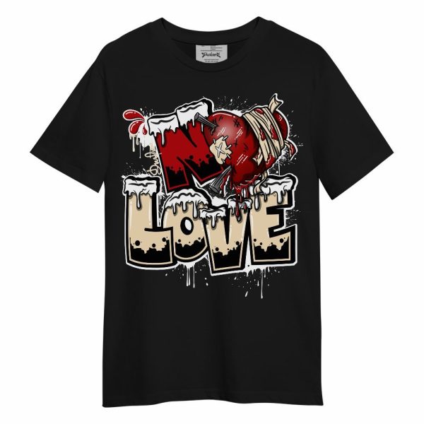 Dunk Low Strawberry Waffle Shirt, Drip No Love Unisex Shirt Matching Jordan Shirt Jezsport.com