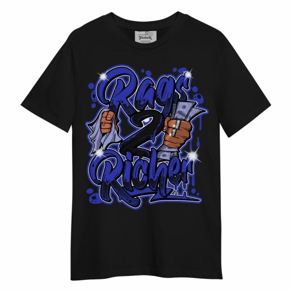 Retro Black Concord 12s Shirt - Rag 2 Rish Graphic Unisex Shirt Matching Jordan Shirt Jezsport.com