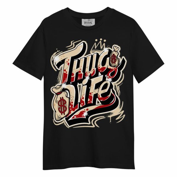 Dunk Low Strawberry Waffle Shirt - Free Thug Living Graphic Unisex Shirt Matching Jordan Shirt Jezsport.com