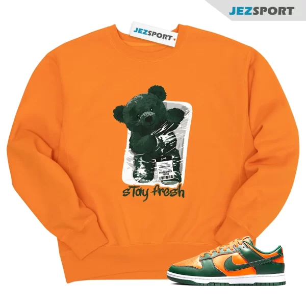 STAY Sweatshirt for Dunk Low Miami Orange Team Green High Rain Forest FAMU Hurricane, Matching Sneaker Sweatshirt