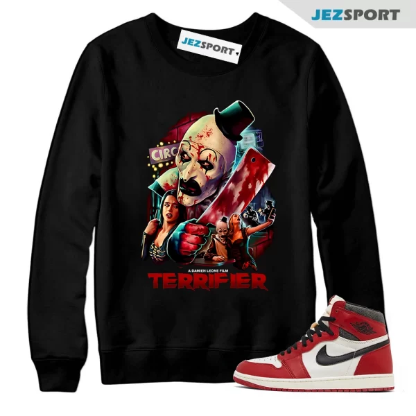 Terrifier Everybody Loves A Clown Sweatshirt to match Air Jordan 1 Retro High OG Shirt For Halloween, Matching Sneaker Sweatshirt