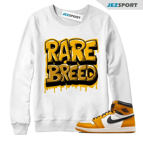 Yellow Ochre 1s Sweatshirt Match Rare Breed, Matching Sneaker Sweatshirt