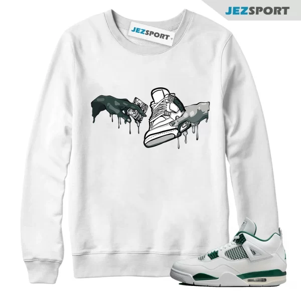 Oxidized Green 4s Sweatshirt Match Take My Money Sneaker, Matching Sneaker Sweatshirt