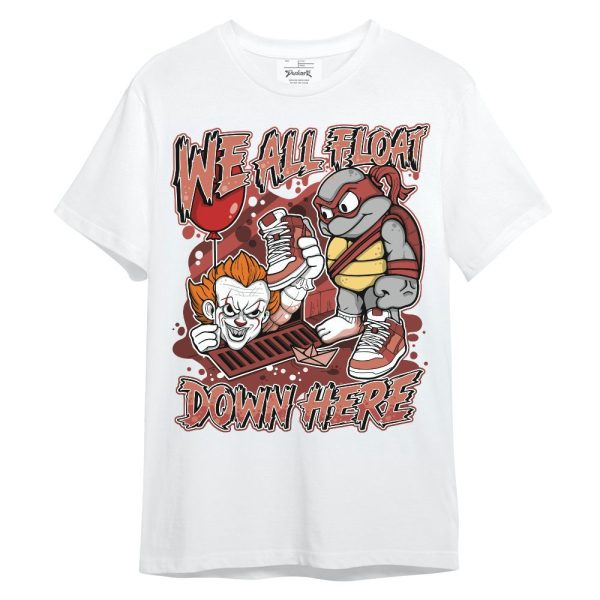 Dune Red 13s Shirt - We All Float Down Halloween Graphic Unisex Shirt Matching Jordan Shirt Jezsport.com