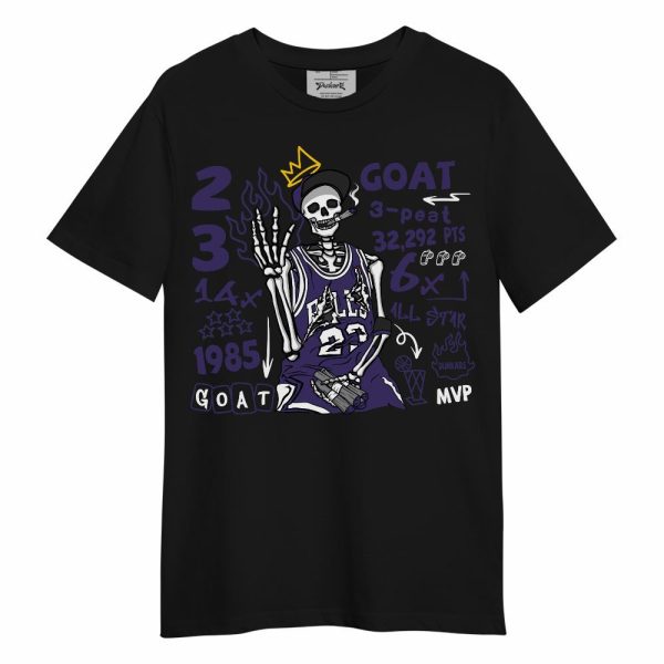 Retro Court Purple 13s Shirt, Number 23 G.0.A.T Streetwear Unisex Shirt Matching Jordan Shirt Jezsport.com