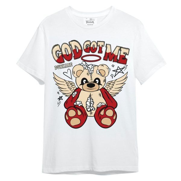 Dunk Low Strawberry Waffle Shirt - Gods Guides Me Bear Unisex Shirt Matching Jordan Shirt Jezsport.com