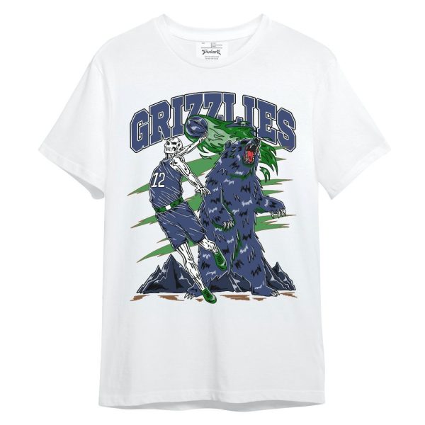 Midnight Navy 13s Shirt - Grizzly Bear Skeleton Unisex Shirt Matching Jordan Shirt Jezsport.com