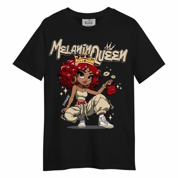 Dunk Low Strawberry Waffle Shirt, Melanin Queen Pretty Unisex Shirt Matching Jordan Shirt Jezsport.com