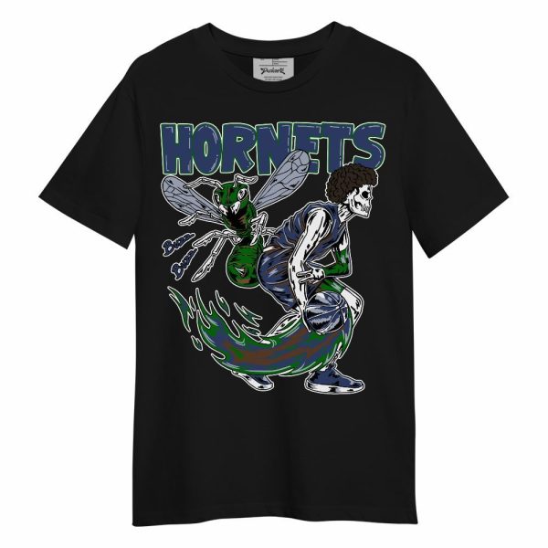 Midnight Navy 13s Shirt - Hornet Skeleton Unisex Shirt Matching Jordan Shirt Jezsport.com