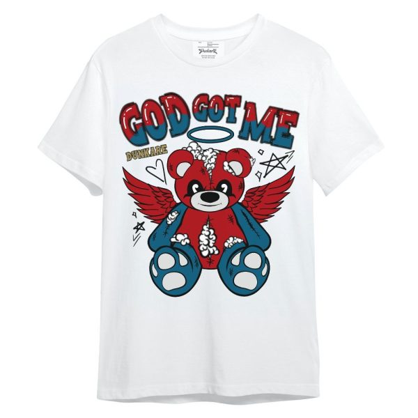 OG Varsity Red 17s Shirt - Gods Guides Me Bear Unisex Shirt Matching Jordan Shirt Jezsport.com