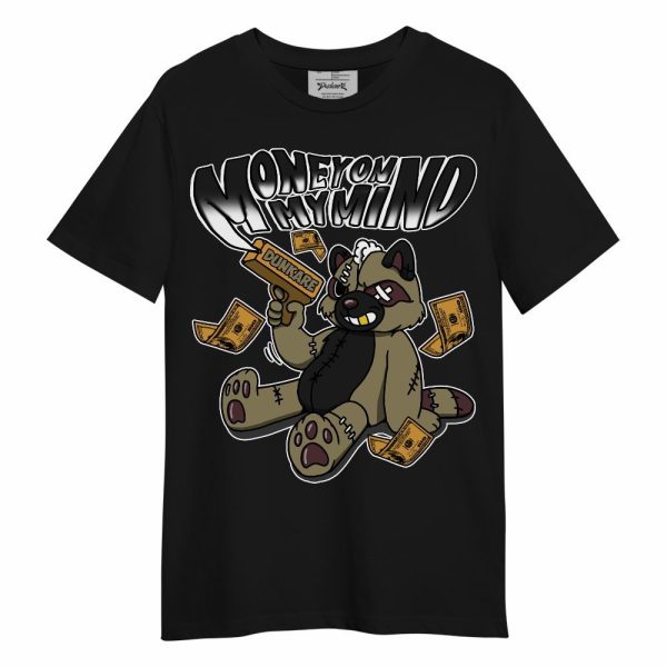 Black Olive 7s Shirt - Money On My Mind Raccoon Unisex Shirt Matching Jordan Shirt Jezsport.com