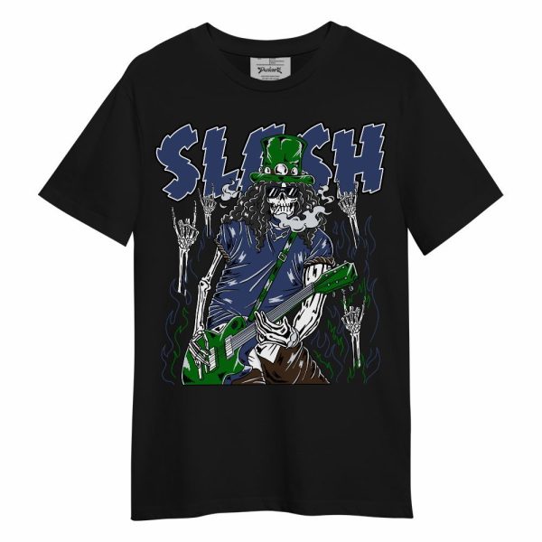 Midnight Navy 13s Shirt - Slash Skeleton Unisex Shirt Matching Jordan Shirt Jezsport.com