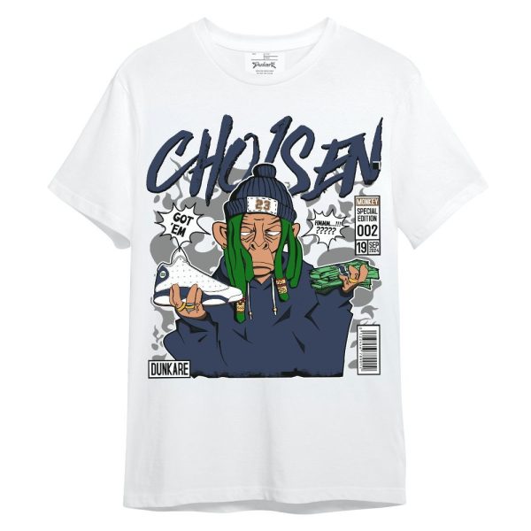 Midnight Navy 13s Shirt, Monkey Chosen Got Em Unisex Shirt Matching Jordan Shirt Jezsport.com