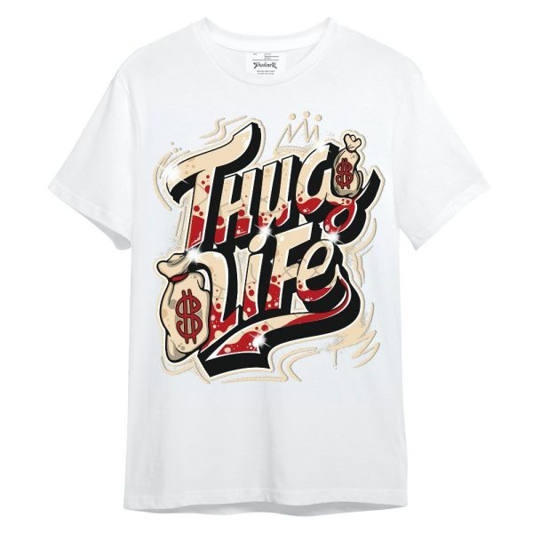 Dunk Low Strawberry Waffle Shirt - Free Thug Living Graphic Unisex Shirt Matching Jordan Shirt Jezsport.com