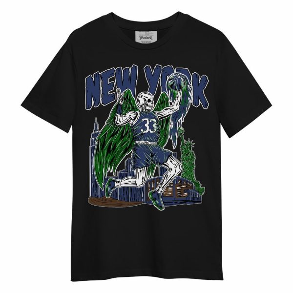 Midnight Navy 13s Shirt - Ewing Era Skeleton Unisex Shirt Matching Jordan Shirt Jezsport.com