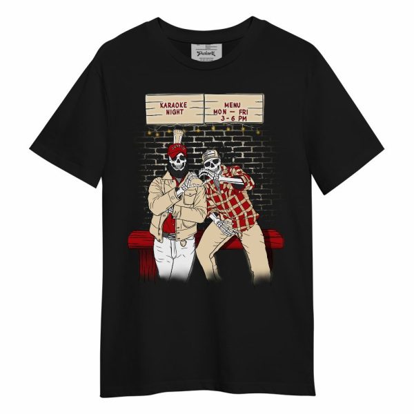 Dunk Low Strawberry Waffle Shirt, Skeleton Help Friendship Unisex Shirt Matching Jordan Shirt Jezsport.com