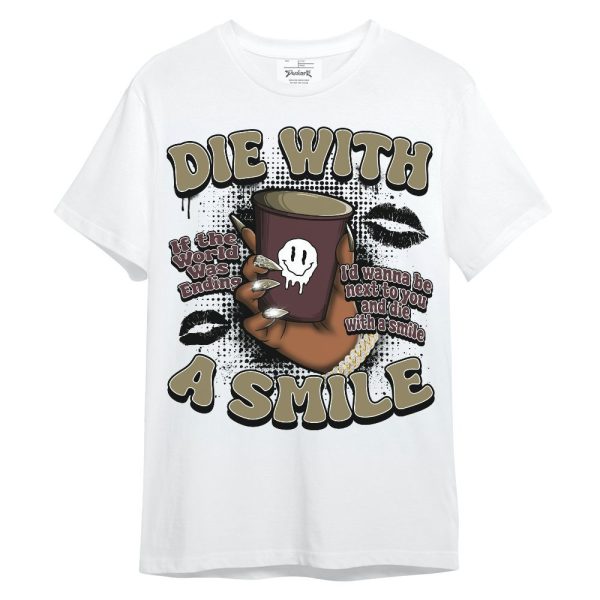 Black Olive 7s Shirt, Die With A Smile Graphic Unisex Shirt Matching Jordan Shirt Jezsport.com