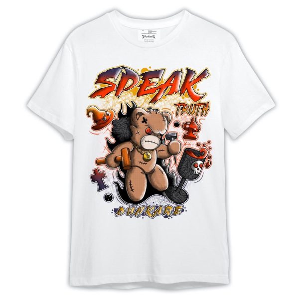 J Balvin Rio 3s Shirt, Speak Truth Bear Shirt Outfit 1505 LGH Matching Jordan Shirt Jezsport.com