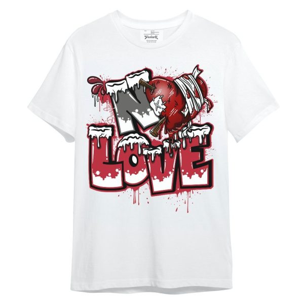 Red Flint 13s Shirt, Drip No Love Streetwear Unisex Shirt Matching Jordan Shirt Jezsport.com