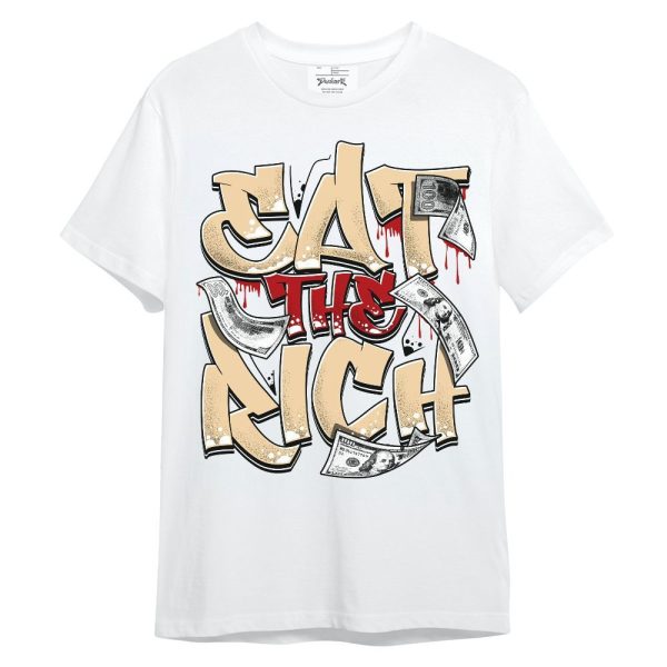 Dunk Low Strawberry Waffle Shirt, Eat The Rich Graffiti Unisex Shirt Matching Jordan Shirt Jezsport.com