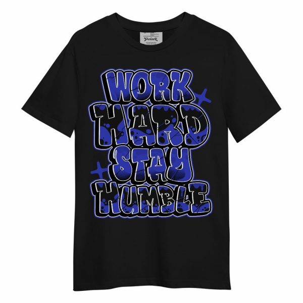 Retro Black Concord 12s Shirt - Working Hard And Humble Graphic Unisex Shirt Matching Jordan Shirt Jezsport.com