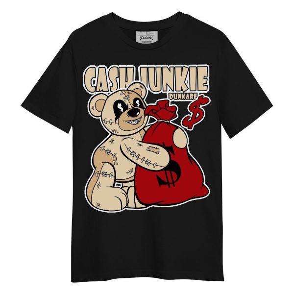 Dunk Low Strawberry Waffle Shirt - Cashs Junkie Bear Unisex Shirt Matching Jordan Shirt Jezsport.com