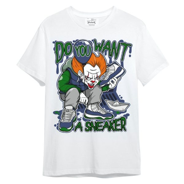 Midnight Navy 13s Shirt - Clown Scary Sneakers Halloween Graphic Unisex Shirt Matching Jordan Shirt Jezsport.com