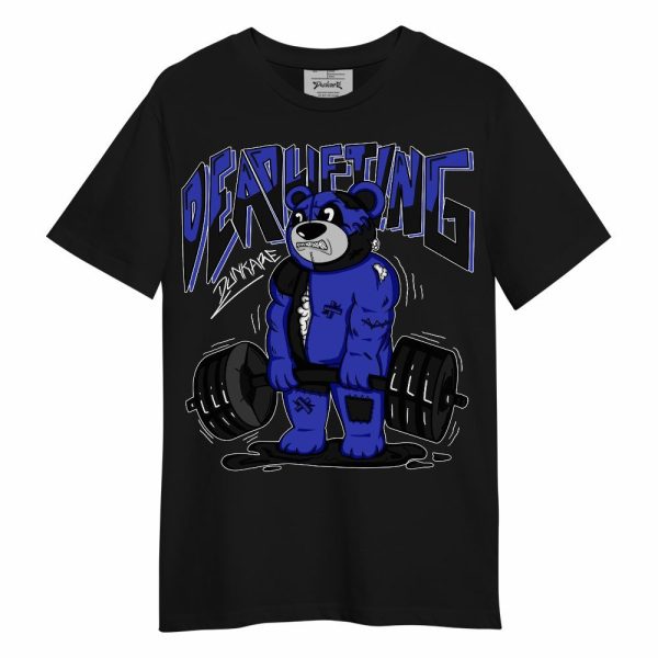 Retro Black Concord 12s Shirt - Deadlifting Bear Unisex Shirt Matching Jordan Shirt Jezsport.com