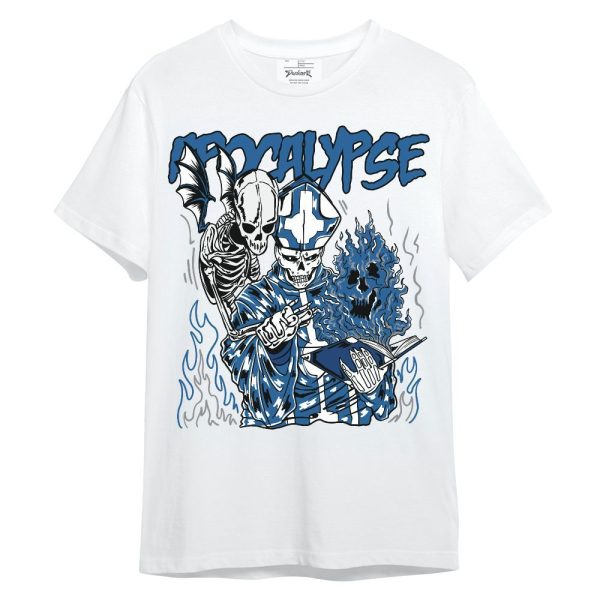 French Blue 13s Shirt - Apocalypse Skeleton Unisex Shirt Matching Jordan Shirt Jezsport.com