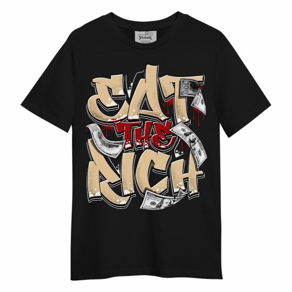 Dunk Low Strawberry Waffle Shirt, Eat The Rich Graffiti Unisex Shirt Matching Jordan Shirt Jezsport.com