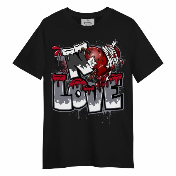 Retro Black Flint 13s Shirt, Drip No Love Streetwear Unisex Shirt Matching Jordan Shirt Jezsport.com