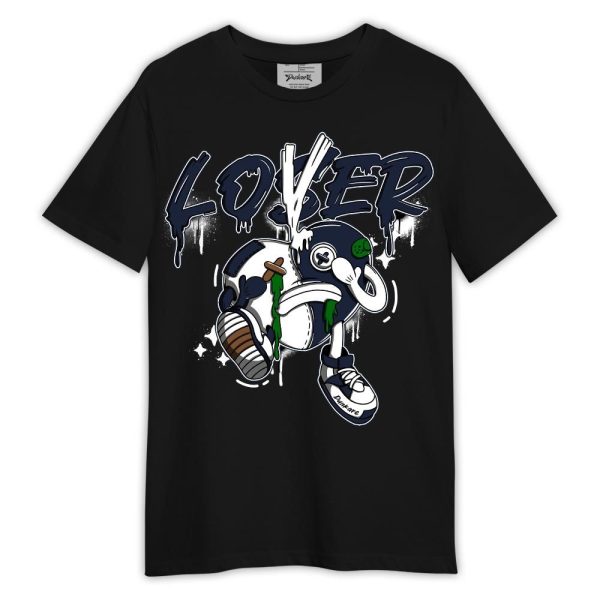 Midnight Navy 13s Shirt, Graphic Loser Lover Heart Shirt Outfit Matching Jordan Shirt Jezsport.com