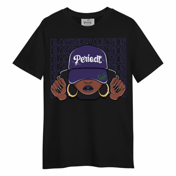 Retro Court Purple 13s Shirt, Black Girl Variation Unisex Shirt Matching Jordan Shirt Jezsport.com