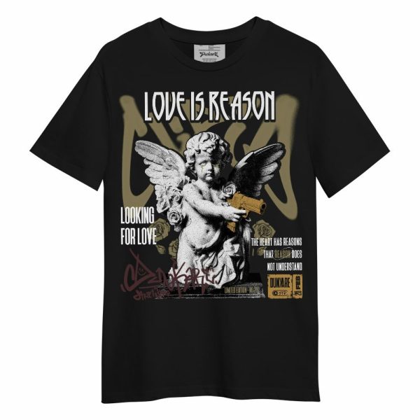 Black Olive 7s Shirt, Love Is Reason Unisex Shirt Matching Jordan Shirt Jezsport.com