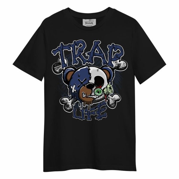 Midnight Navy 13s Shirt, Trap Bear Skull Unisex Shirt Matching Jordan Shirt Jezsport.com