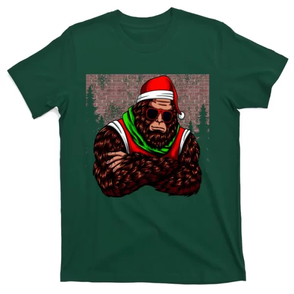 Bigfoot Christmas Cheer T Shirt For Men, Christmas Shirt For Girl Jezsport.com