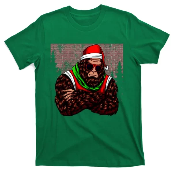 Bigfoot Christmas Cheer T Shirt For Men, Christmas Shirt For Girl Jezsport.com