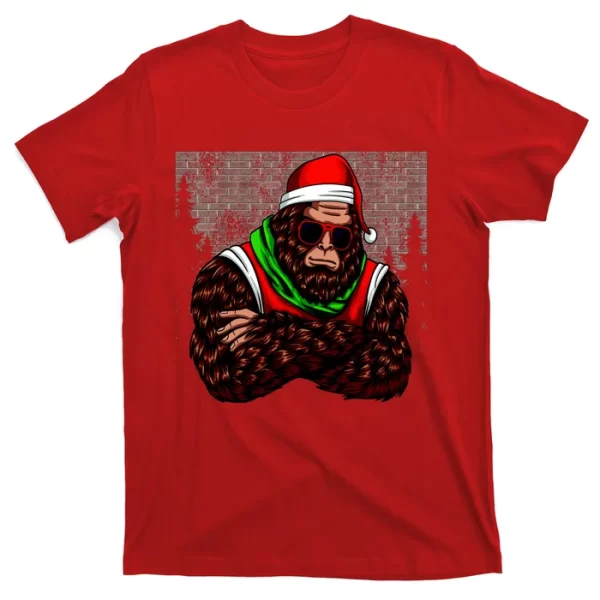 Bigfoot Christmas Cheer T Shirt For Men, Christmas Shirt For Girl Jezsport.com