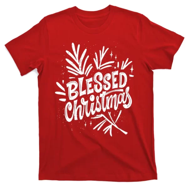 Blessed Christmas Holiday T Shirt For Men, Christmas Shirt For Girl Jezsport.com