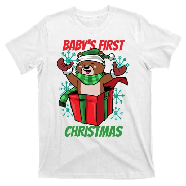 Baby's First Christmas T Shirt For Men, Christmas Shirt For Girl Jezsport.com