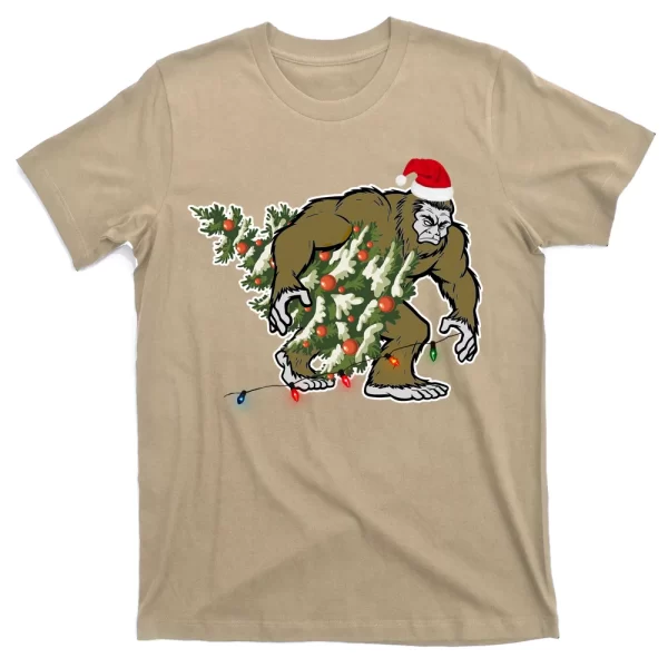 Bigfoot Stole Christmas T Shirt For Men, Christmas Shirt For Girl Jezsport.com