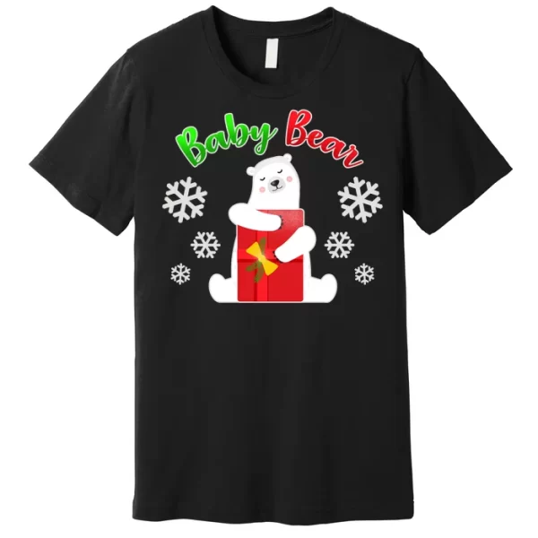 Christmas Baby Bear T Shirt For Men, Christmas Shirt For Girl Jezsport.com