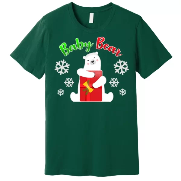 Christmas Baby Bear T Shirt For Men, Christmas Shirt For Girl Jezsport.com