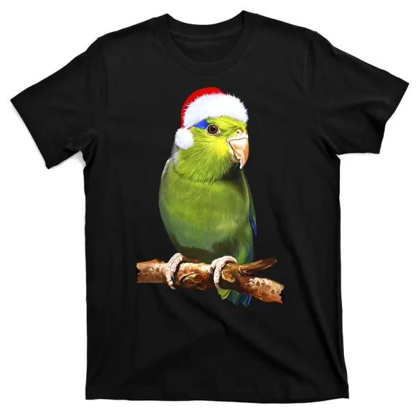 Christmas Bird Parrot T Shirt For Men, Christmas Shirt For Girl Jezsport.com